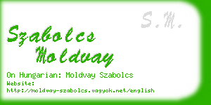 szabolcs moldvay business card